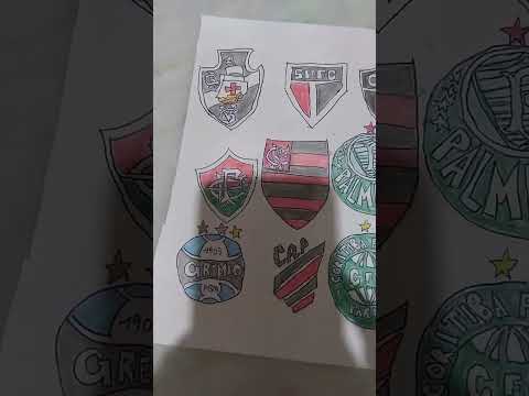 desenho de 15 times brasileiros