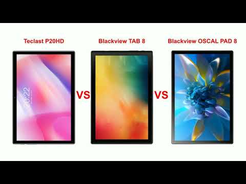 Teclast P20HD vs Blackview Tab 8 vs Oscal Pad 8 - Tablet comparison (link and coupon in description)