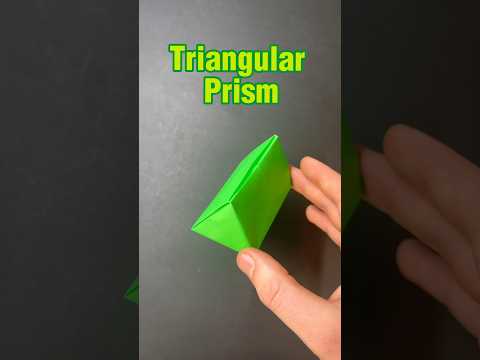 Origami Seamless Triangular Prism 🔺