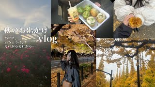 【秋のお出掛けvlog🥀】横浜中華街//いちょう狩り🍂//秋バラといちょう//with大好きなお友達