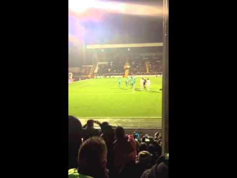 Andrea Pirlo's freekick saved by Vincent Enyeama