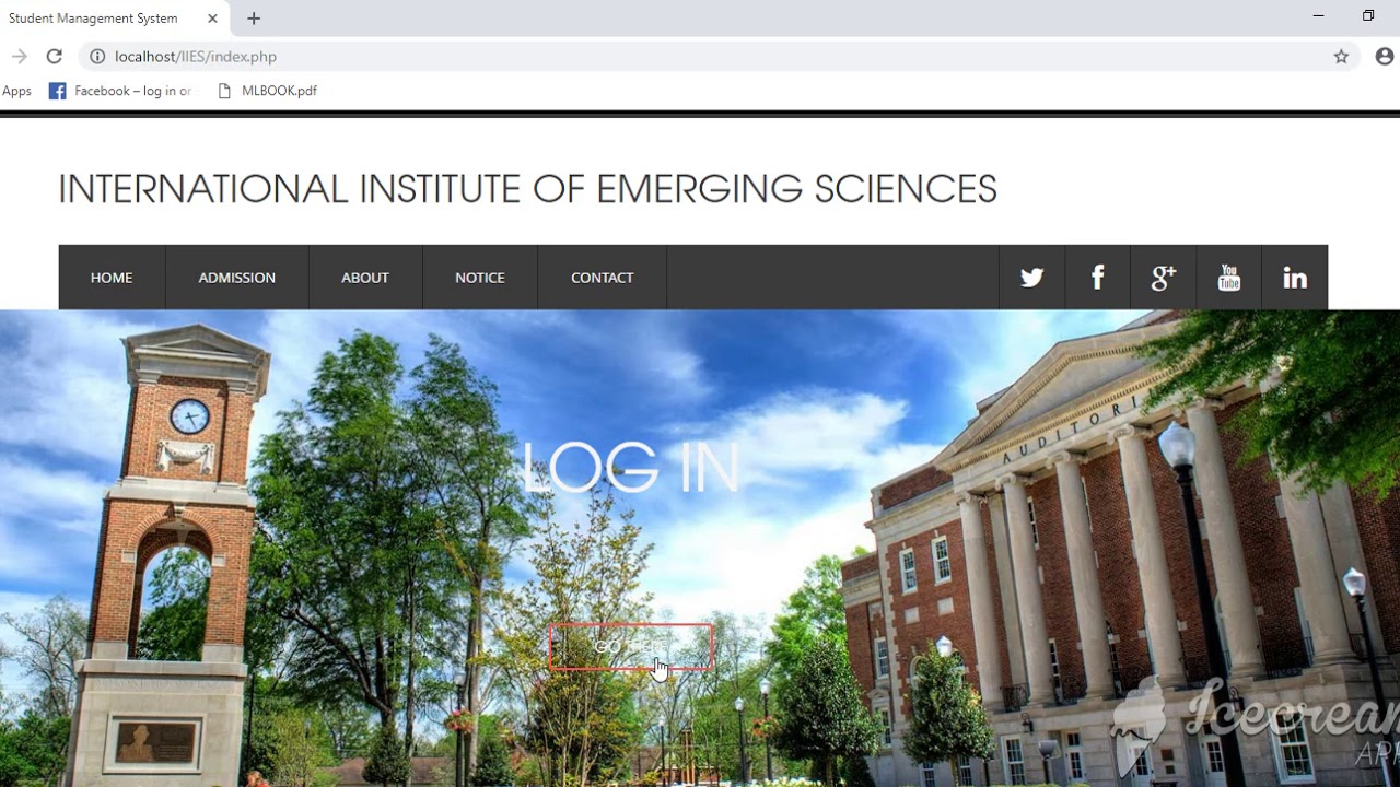 Student/University Management - Admin VIew | GitHub Repo
