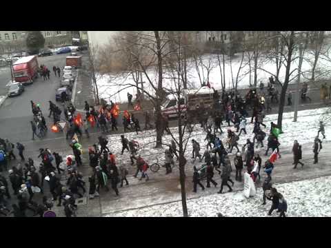 Friedliche Gegendemonstration am 19. Februar 2011 Dresden