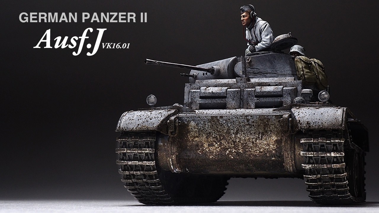 German Panzer II Ausf.J - Part 2 - 1/35 HOBBY BOSS -  [ Painting - weathering ]