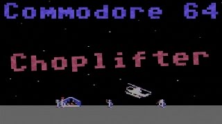 CC64 playing "Choplifter" (1982). Game #119.