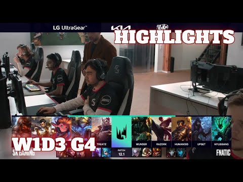 SK vs FNC - Highlights | Week 1 Day 3 S12 LEC Spring 2022 | SK Gaming vs Fnatic