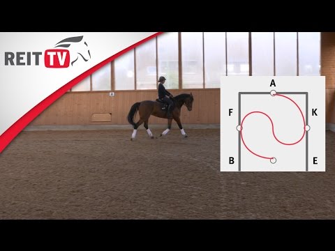 Reiten lernen: Bahnfiguren - Durch den Zirkel wechseln