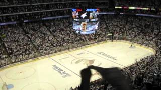 preview picture of video 'Phoenix Coyotes fans cheer before start of Game 5 - April 21, 2012'