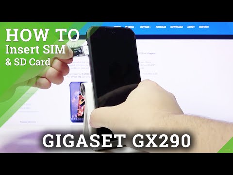 How to Insert SIM and SD in GIGASET GX290 - Insert Nano SIM and Micro SD Card