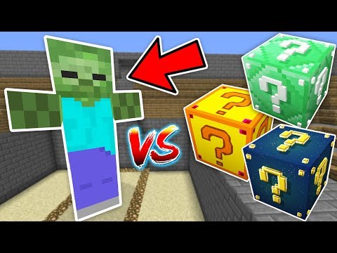 DEV ZOMBİ VS ŞANS BLOKLARI CHALLENGE - Minecraft