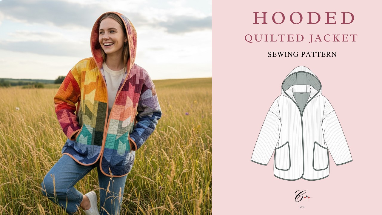 How To Sew a Hooded Quilted Jacket From Scratch