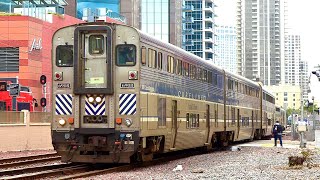 INSANE HORN ECHOES! Downtown San Diego Trains 2024 (quiet zone briefly SUSPENDED!)