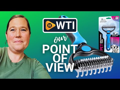 Pat Your Pet Deshedding Brush - Double-Sided Undercoat Rake for Dogs & Cats - Shedding Comb and Dematting Tool for Grooming - WTI product video review
