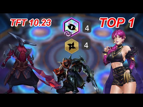 TFT 10.23 -  4 Shade + 4 Ninja  ZED SUPER CARRY TOP 1 (Teamfight Tactics - Đấu Trường Chân Lý)