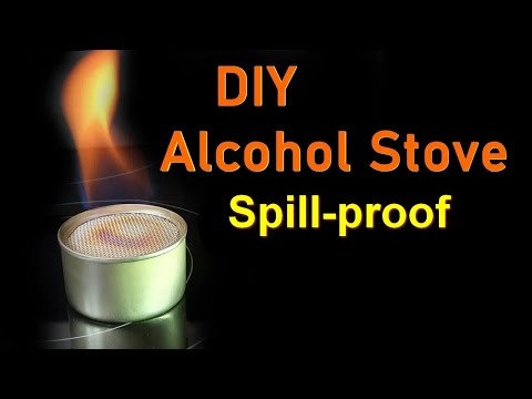 Spill-Proof Alcohol Stove // How To