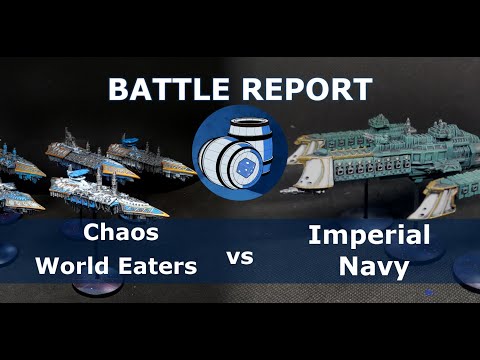 WORLD EATERS vs IMPERIAL NAVY: 1,000pt Battlefleet Gothic Remastered Battle Report