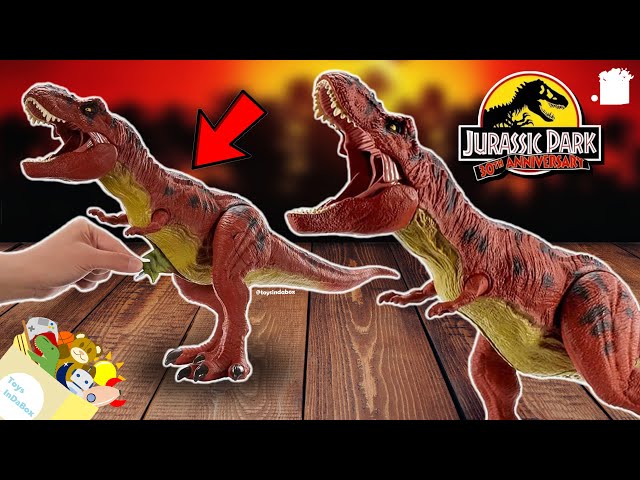 Vídeo relacionado con Wow! Stuff Jurassic Park Real FX Baby T.Rex Dinosaurio, edición Especial, Juguete animatrónico hiperrealista, Realista con Sonidos de película Reales, Regalos Oficiales de Jurassic World,