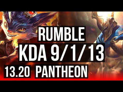 RUMBLE vs PANTHEON (TOP) | 9/1/13, Rank 5 Rumble, Legendary | JP Grandmaster | 13.20