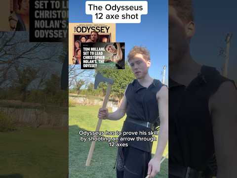 Trying the Odysseus “12 axes” shot! #theodyssey #epic