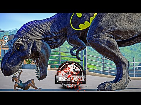 BATMAN T-REX vs SUPERMAN Spino, VENOM, Green Lantern Dinosaurs Fight 🌍 JURASSIC WORLD EVOLUTION