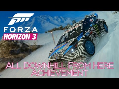 Forza Horizon 3 Blizzard Mountain - All Downhill from Here Achievement - Gymkhana Rush Descent