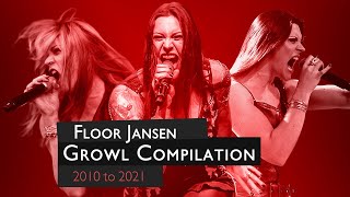 Floor Jansen | Growl Compilation | 2010 to 2021