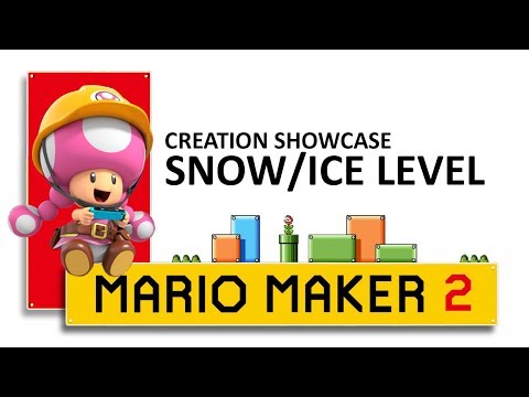 Mario Maker 2 Level Showcase: "snow/ice level"