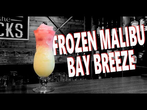 How To Make My Frozen Malibu Bay Breeze | Booze On The Rocks