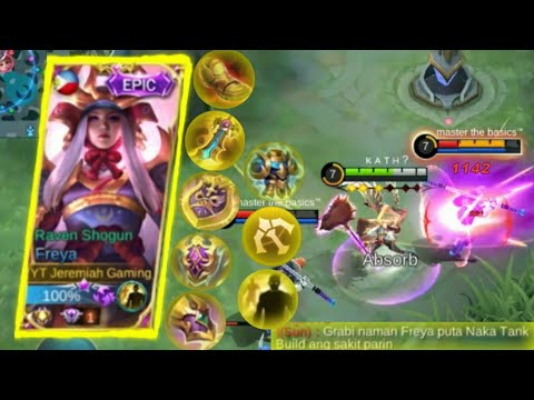 FREYA YELLOW TANK BUILD! OP?! | TOP GLOBAL FREYA | FREYA BEST BUILD 2021 | FREYA GAMEPLAY | MLBB