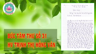 Tâm thư 31 - Lời tri ân CLB Tình Người của HV Trịnh Thị Hồng Vân