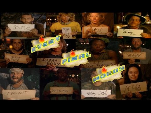 Every "Final Words" from Survivor 🌴🌴🌴 Borneo - Millenials VS Gen X 🌴🌴🌴