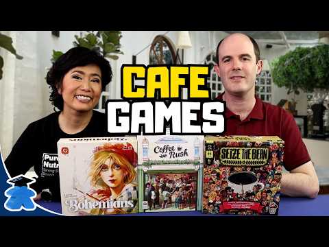 Cafe Board Games Review - Coffee Rush, Seize the Beans and Bohemians
