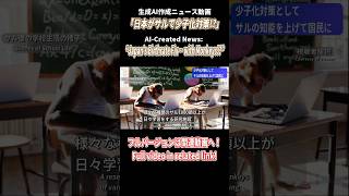 [AI Video] Breaking News Part 2: Give Everyone a Monkey |【AI動画】AIニュース速報Part 2:サルで少子化対策 #shorts