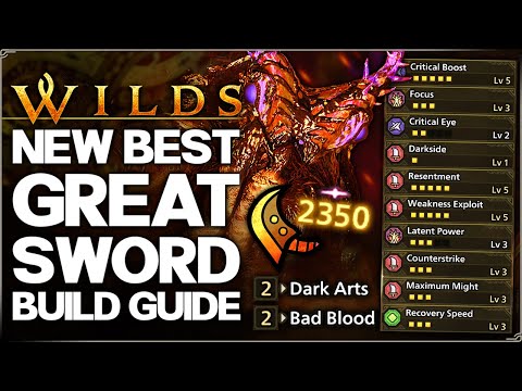 Monster Hunter Wilds - New Best OP Great Sword Build - Highest Damage Possible Arch Nu Udra Guide!