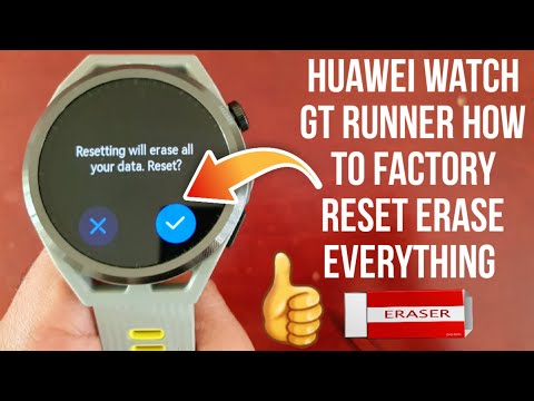 Huawei Watch GT Runner How to Factory Reset/Wipe Remove All Data,Personal Info,Apps From the Watch
