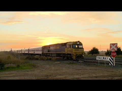 1AM8 The Overland Passenger Train At Railway Crossing (23/5/2021) - PoathTV Railroads For Railfans