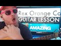How To Play AMAZING - Rex Orange County Guitar Tutorial (Beginner Lesson!)