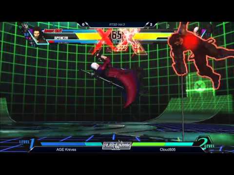 UMvC3 AGE Knives vs Cloud805 - Rushdown LIVE Tournament Series Vol 3