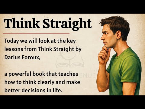 Think Straight || Learn English Through Book Summary 📖  || Improve Your English Fluency ✅️ 