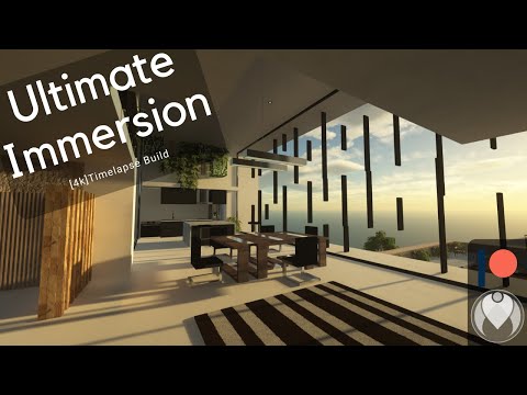 [4K] MINECRAFT : Ultimate Immersion - Modern House Timelapse build | SEUS ptgi E12 | x1024 | RX580