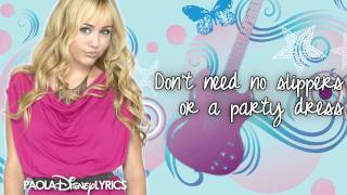 Hannah Montana - Barefoot Cinderella (Lyrics Video) HD