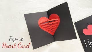 DIY Pop-up Heart Card | Valentine's Day Card | Handmade Card