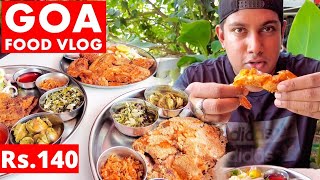 Goa's Famous Fish Thali & Seafood | Goa Vlog | Vinayak Family Restaurant | GOA 2021 Goan Fish Curry