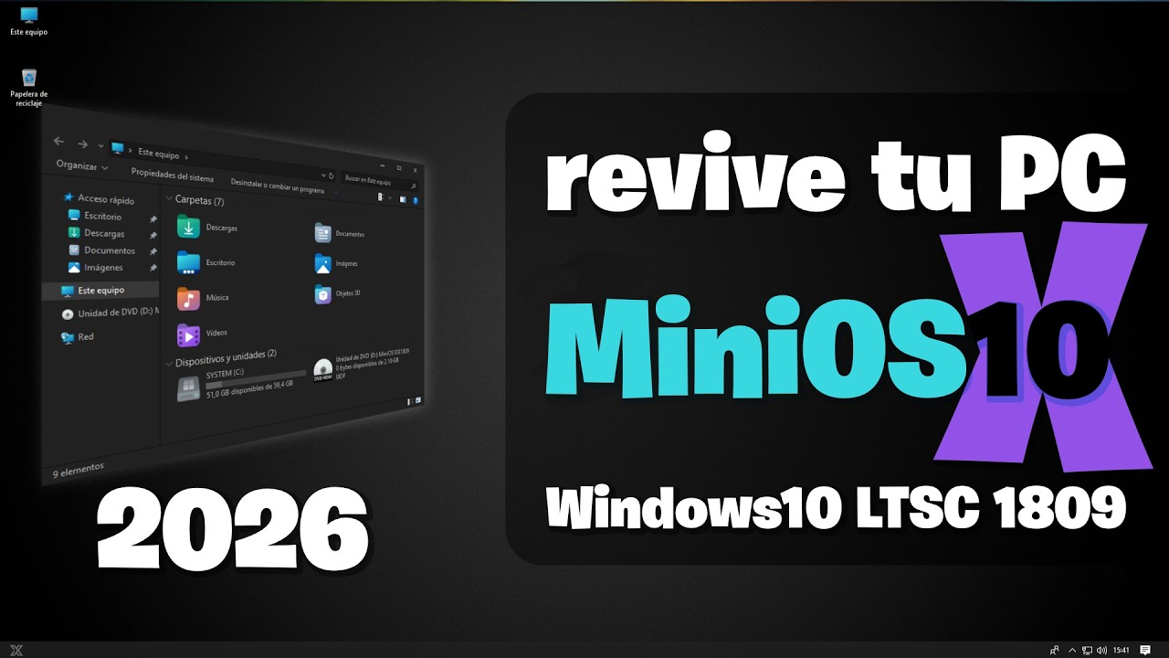 👉 Cómo hice el mejor Windows para PC de bajos recursos | MiniOS #xdoofy92 #minios #gamer