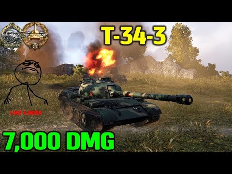 World Of Tanks | T-34-3 - 7000 Damage - 9 Kills