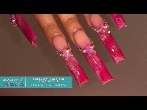 DISCOVER THE MAGIC OF ROSALINDA! 🌸 │ VIDEO TUTORIAL│ LEGACY NAILS