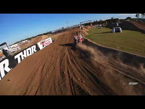 The Oriental Beauty Valley MXGP of China Ruben Fernández pass Romain Febvre FPV
