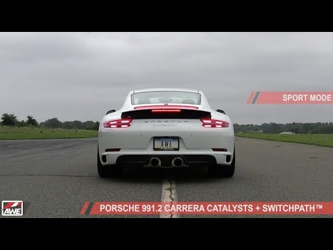 AWE Tuning Porsche 991.2 Carrera Performance Catalysts + SwitchPath™ Exhaust