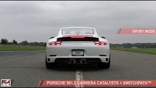 AWE Tuning Porsche 991.2 Carrera Performance Catalysts + SwitchPath™ Exhaust