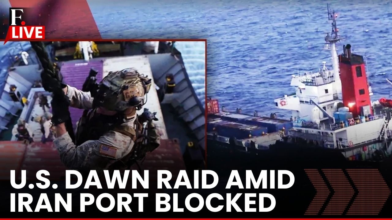 HORMUZ BLOCKADE LIVE: US Marines, Choppers Storm Ship Suspected of Iran Port Violation | US Iran War